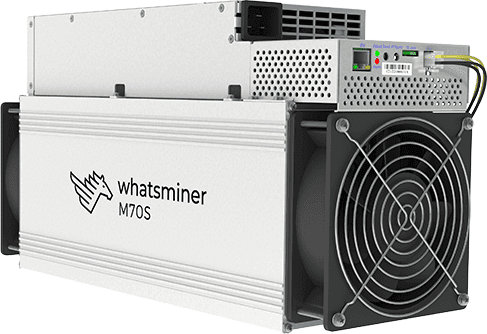 WhatsMiner M70S air-cooled miner — official MicroBT product photo